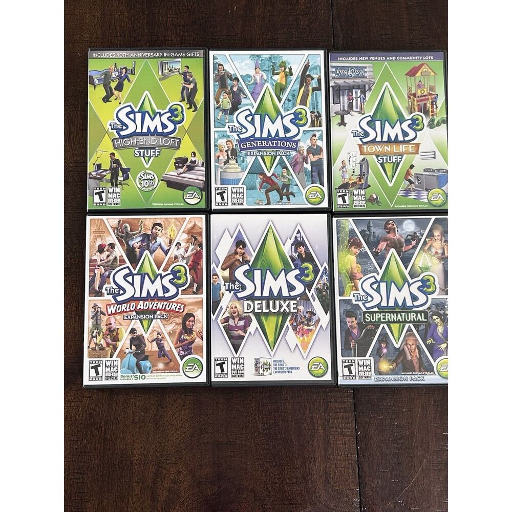 Sims 3 Main Game And Expansion Pack Lot